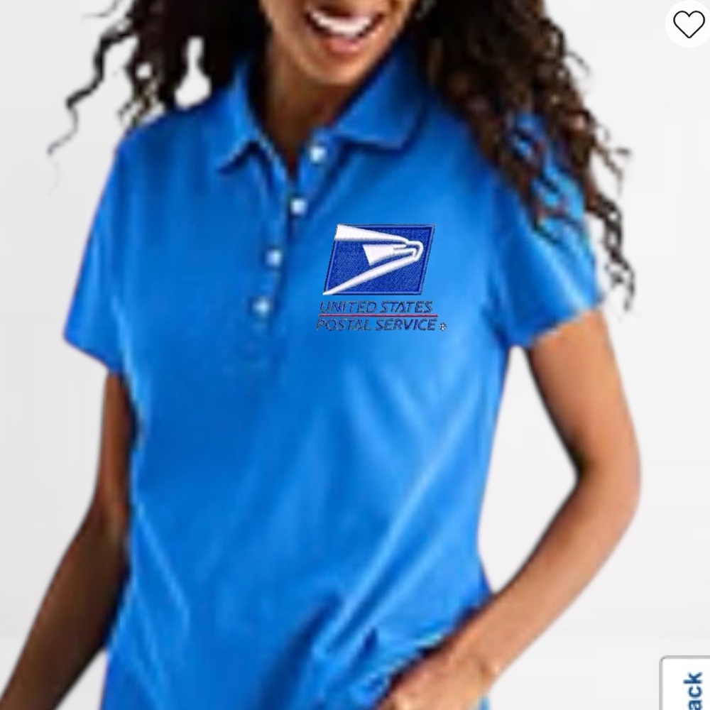 USPS Polo Shirt embroidered Custom made to order blue  S M L XL XXL